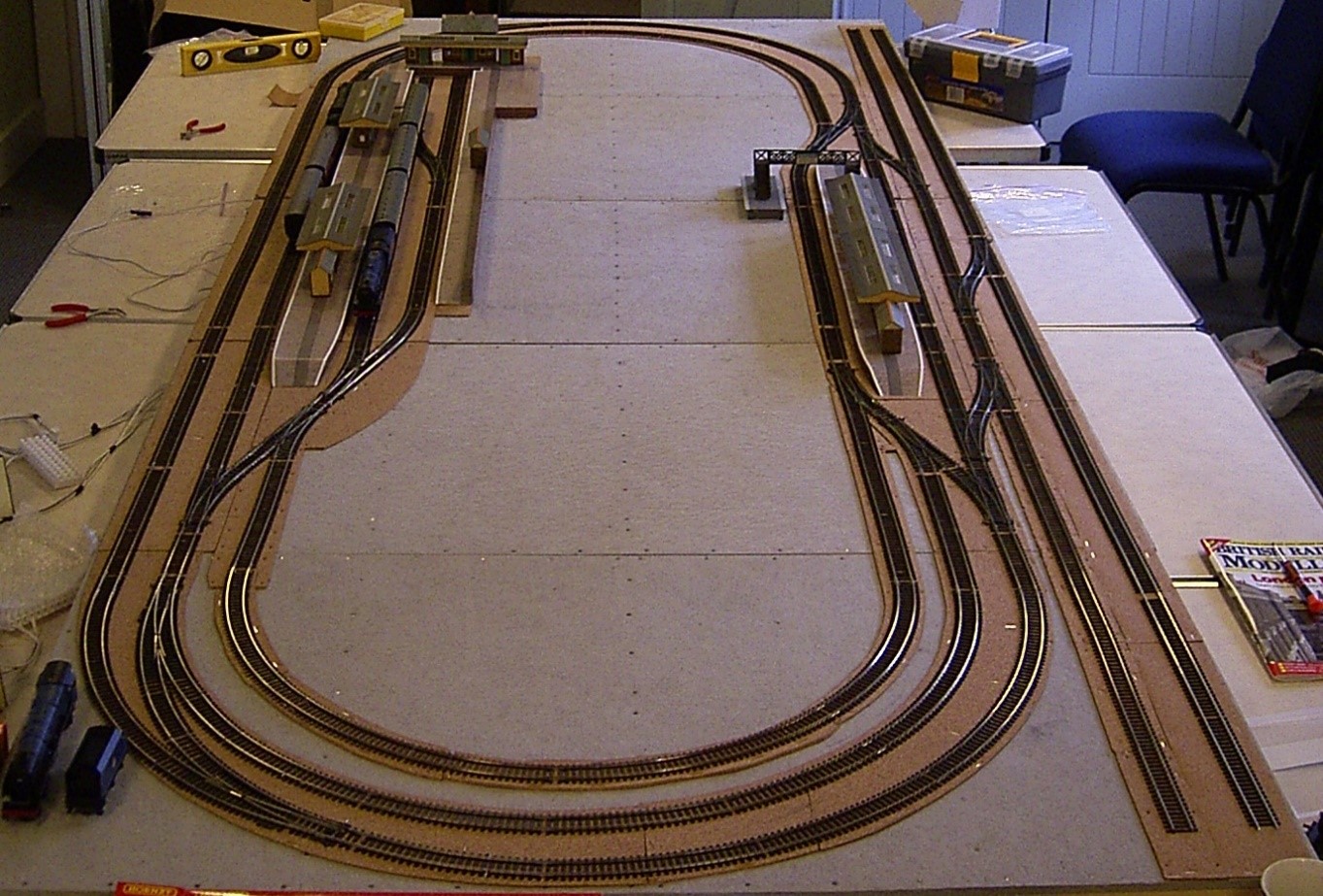 Figure 3:  The BMRC 10’ x 4’ Model Railway Board: 28th January 2004
